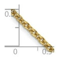 thumbnail image 2 of 14k Yellow Gold 2.2mm Solid Polished Cable Chain Necklace 24 Inch Lobster Claw Chain Necklace for Women and Men, 2 of 2