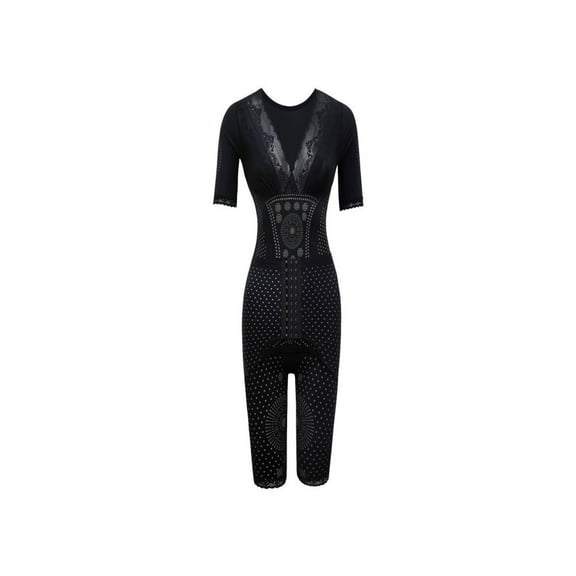 LYMAYTER Women Tummy Control Shapewear Bodysuit Full Coverage Tight Tummy Control Jumpsuit