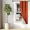 BRICK ORANGE, variant on Gorgeous Home Linen K34 1 Panel with white Lined Blackout Window Curtain Silver Grommets Yellow 63" Length