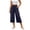 #05 Navy 【Mix, Match & Rotate: Stock Up on Daily Colors】, variant on Women's Cotton Elastic Waist Loose Pants with Side Pockets & Back Pocket, Mid Waisted Drawstring Trousers, Casual Athletic Gym Hiking Outdoor Work Pants for Women Long | VerBelle,Army Green L