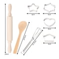 thumbnail image 4 of Complete Apron and 11 Kids Set Baking Pcs Cooking Includes Simulation kitchen toy, 4 of 6