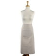 thumbnail image 6 of CC Home Furnishings 30" Gray Adjustable Chambray Cotton Bistro Apron with Pocket, 6 of 7