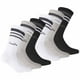 thumbnail image 1 of Calcetines de Tenis Unisex Diadora - Paquete de 3, Logotipo, Rayas Negro/Gris/Blanco 39-42, 1 of 7
