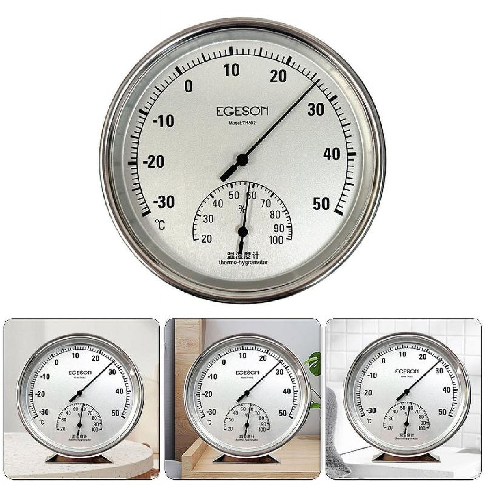 Precisions Thermometers & Hygrometer with Wide Temperature Humidity Ranges Upgrades for Home Garden Patio Sauna Room