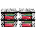 thumbnail image 1 of Kuber Industries Polka Dots Design 4 Piece Non Woven Fabric Saree Cover, 1 of 1