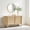 Oak, variant on Modway high TV Stand Curved Edges Credenza Sideboard MDF Walnut