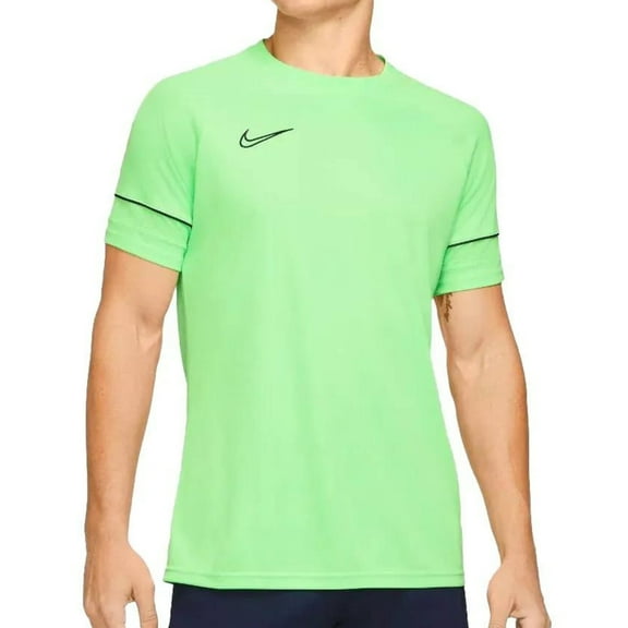 Nike Men's Dry Academy 21 Soccer Training Shirt Medium Green Black