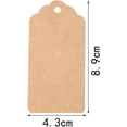 thumbnail image 2 of 100 etiquetas de regalo, etiquetas de papel Kraft, etiquetas, etiquetas de precios DIY, etiquetas de hilo de boda Sincero Electrónica, 2 of 5