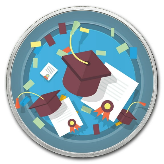 1 oz Silver Colorized Round - APMEX (Graduation Celebration)