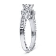 thumbnail image 4 of 1ct-2.5ct Three Stone Engagement CVD Lab Grown Diamond Ring in 14K White Gold, 4 of 10