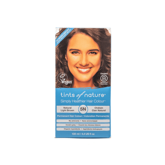 Tints of Nature 5N Natural Light Brown Permanent Hair Colour, 4.4 Oz