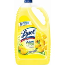 Multi-Surface Cleaner, Sanitizing and Disinfecting Pour, to Clean and Deodorize, Sparkling Lemon and Sunflower Essence, 144 Fl Oz