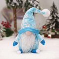 thumbnail image 4 of Blue Couples Gnome For Doll Scandinavian Tomte Plush Toy For Home Desk Ornaments, 4 of 5