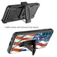 thumbnail image 2 of DALUX Card Holster Kickstand Hybrid Phone Case Cover Compatible with Samsung Galaxy S22 (2022) 6.1 inch - New Waving US Flag, 2 of 3