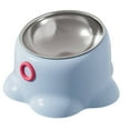 thumbnail image 1 of Bol pour Animaux Inclinable avec Embout, Base Robuste, Bol d'Eau et de Nourriture pour Chats Surélevé, Support de Bol pour Animaux Intérieur et Extérieur pour Chats, Acier Inoxydable, 1 of 5