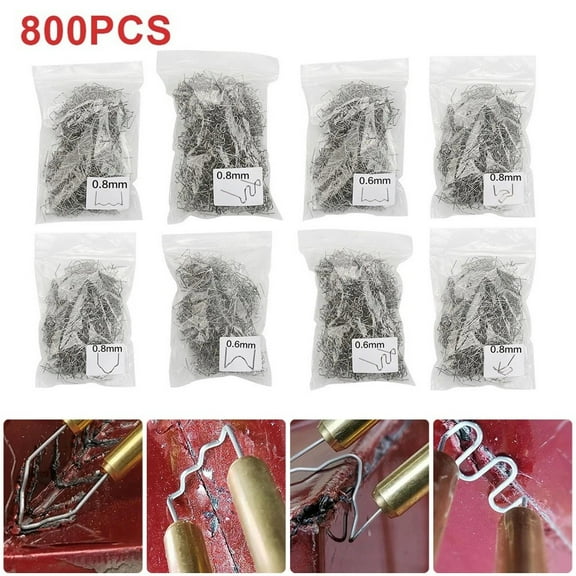 800PCS Pre-Cut Hot Staples for Plastic Repair and Welding