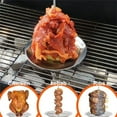 thumbnail image 7 of A Stainless Steel Grill Pan Clearance! Vertical Kebab Skewer Bbq Detachable Meat Spit Stainless Roaster Stand with Drip Tray for Broiler Medium Chicken Steak Kebab Shawarma Doner, 7 of 7