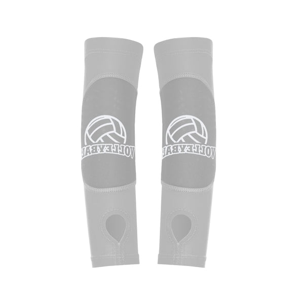 Volleyball Arm Sleeves with Sponge Padding for Forearm Protection, Padded Volleyball Compression Sleeves with Wrist Guards for Youth and Teens Practice, 2 Pieces Set