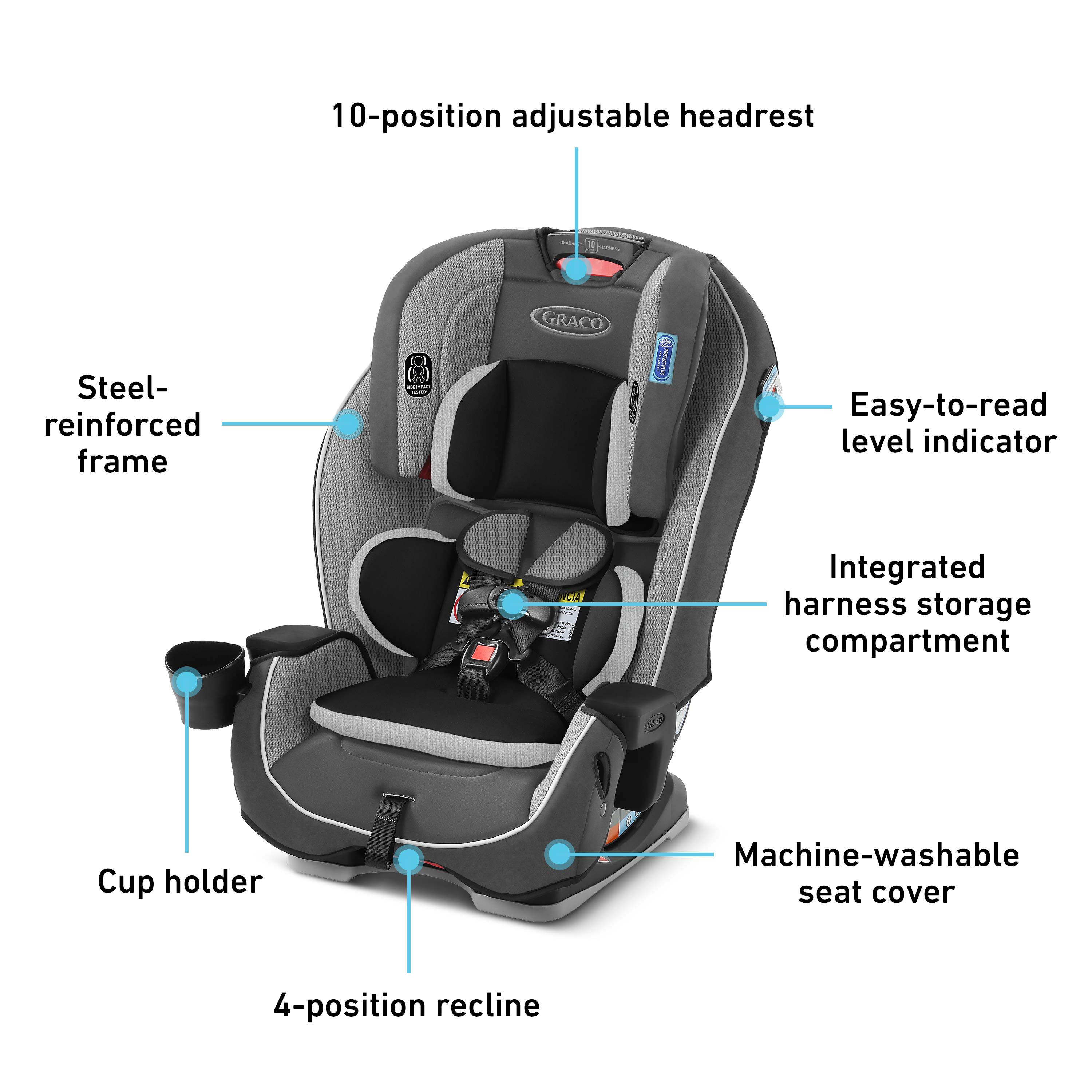 Graco Milestone in Car Seat, Infant to Toddler Car Seat, Kline 