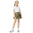 thumbnail image 7 of BULLPIANO Girls Plaid Pleated Tennis Skirt with Shorts Pockets Girls Uniform Skirts High Waist Sports Skorts 5-12 Years, 7 of 7