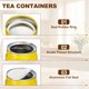 thumbnail image 3 of Uxcell 2Pcs Tarros de Té Redondos, 5" x 3" Contenedores de Té Metálicos Herméticos para Té Suelto, Granos de Café, Especias - Almacenamiento Duradero, Compacto y Elegante (Amarillo), 3 of 7