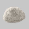thumbnail image 4 of hotojiny Women's Cute Fuzzy Hat Winter Fluffy Winter Hat Soft Warm Plush Beanie Cap for Cold Weather(Khaki,One Size), 4 of 7