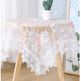 thumbnail image 2 of Embroidered Flower Lace Tablecloth, Small Table Cloth, Table Cover, Bedside Table Dresser Scarf Doily Nightstand Decoration, 2 of 4