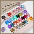 thumbnail image 2 of Kit de esmaltes de uñas JODSONE Jelly Gel 32 colores clásicos y 4 geles, 2 of 7
