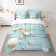 thumbnail image 2 of YST Tropical Ocean 7 Pieces Comforter Set, Nautical Coastal Starfish Bedding, Queen, 2 of 4