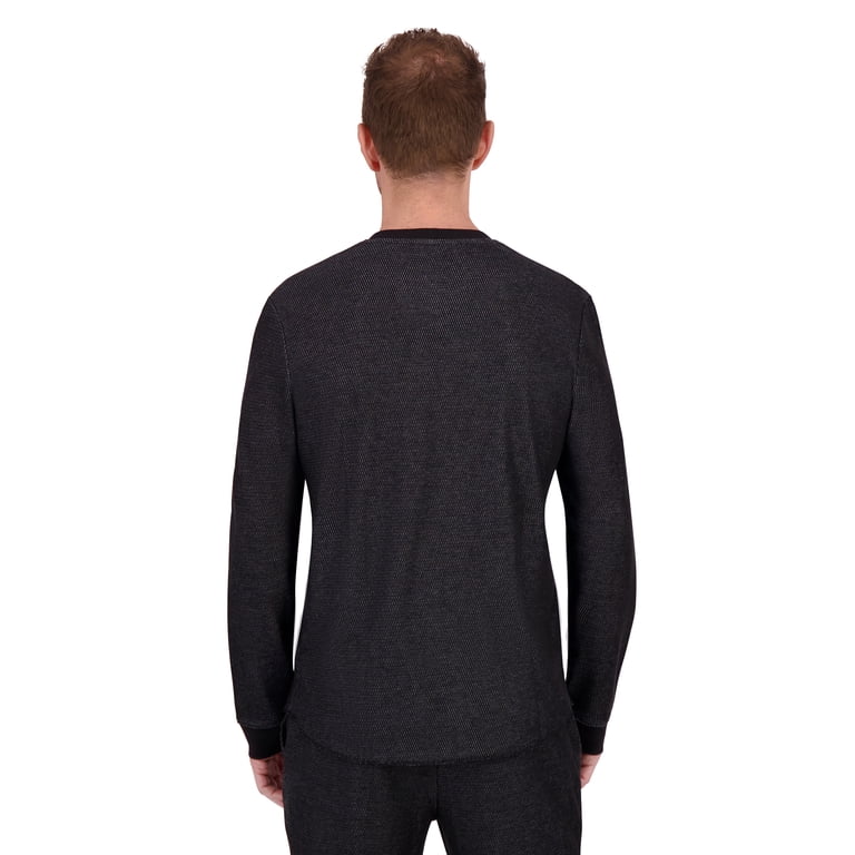 Hanes Men's Raschel Thermal Henley Pajama Set photo 5