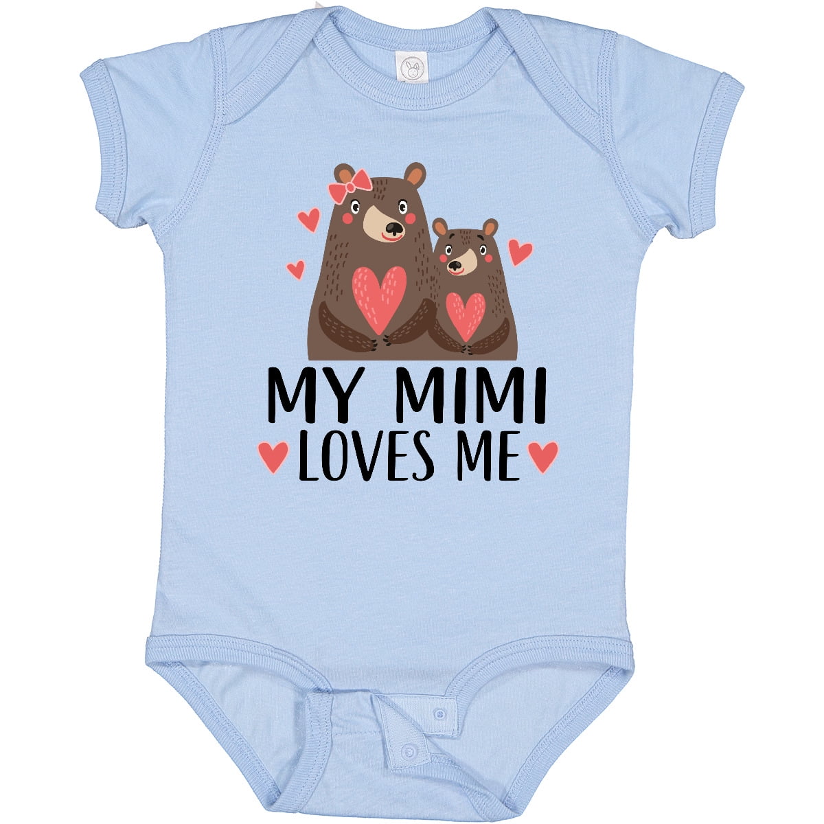 Inktastic My Mimi Loves Me Bear Boys or Girls Baby Bodysuit