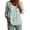 #165-Multicolor, variant on Womens Trendy Blouses Plus Size Loose Fit Solid Color V Neck Classic Style 3/4 Sleeve Embossed Print Button Down Shirt for Spring, Summer, Work