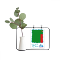 thumbnail image 1 of Zambia National Flag Africa Country Jarrones colgantes de vidrio transparente Decoración Botella, 1 of 4