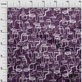 thumbnail image 3 of oneOone Velvet Purple Fabric Abstract Face Craft Projects Decor Fabric Printed By The Yard 58 Inch Wide, 3 of 4