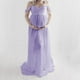 thumbnail image 4 of Vestido de maternidad Hugo Maxi para Fotografía Morado L Violeta, 4 of 7