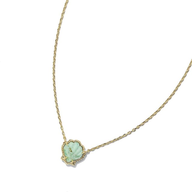 Adjustable Length Copper Necklace with Shell Aventurine Gemstones Clavicle Accessories For Casual Or Formal Wear Multicolor