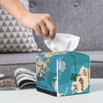 thumbnail image 6 of Naloa World Map With Animal Tissue Box Cover Leather Tissue Holder Square Facial Tissue Case for Bathroom, Vanity Countertop, Tabletop, Car, 6 of 7