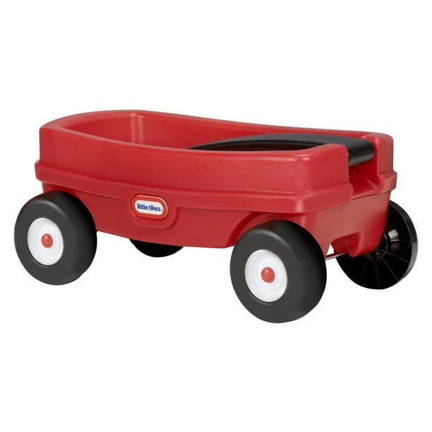 Wagon Little Tikes Lil' rojo y negro para interiores y exteriores para niños de 18 años