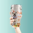 thumbnail image 3 of Trick or Treat Bullmastiff Funny Mummy Cosplay Pumpkin Candy Basket 30oz Stainless Steel Tumbler Insulated Cup with Lid Dog Lover - 12016, 3 of 5