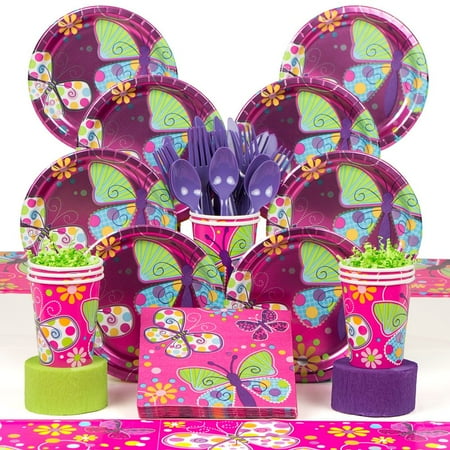 - Butterfly Sparkle Deluxe Kit (Serves 8) - Party Supplies