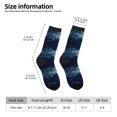 thumbnail image 4 of Goofa White Jellyfish Dansing in the Ocean Printed Men's Crew Socks, Soft Durable Breathable Moisture-Wicking with Odor Control Cotton socks, 4 of 9