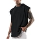 thumbnail image 1 of Top Abrigo Hombres de Moda de Color Sólido sin Mangas con Capucha, Versátil Fitness Ocio Nylon Spandex, 1 of 3