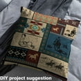 thumbnail image 2 of Homewish Tribal Vintage Aztec Fabric by the Yard 2 Yards, Western Cowgirl Cowboy Sewing Fabric, Rustic Horse Fabric for Sewing, Lightweight Room Decor, 2 of 6