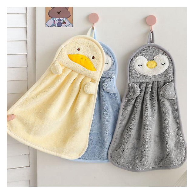 Paquete De 3 Serviettes Suspendues Absorbantes Schage Rapide Paissie Double Couche Servillette Main Suspendue Servillette Cadeau Mignonne