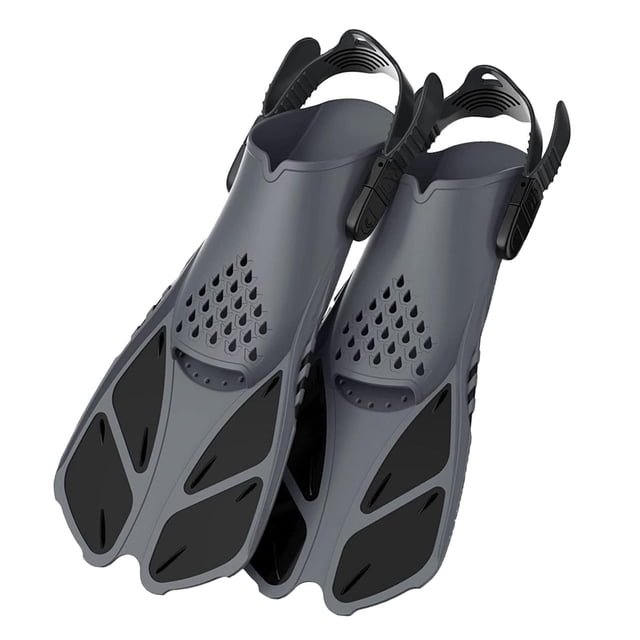 2Pcs Nage Palmes Snorkel Chaussures pour la Plongée Sous-Marine Femmes Taille Noir