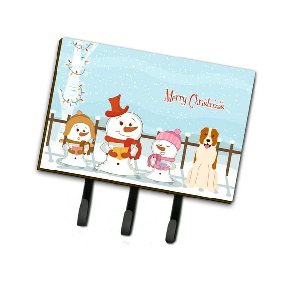 Merry Christmas Carolers Central Asian Shepherd Dog Leash or Key Holder