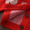 thumbnail image 2 of eczipvz Newborn Cardigan Toddler Baby Girl Sweater Cardigan Sweater Coat Infant Girl Knit Sweater Red,5-6 Years, 2 of 2