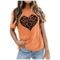 thumbnail image 1 of WEAIXIMIUNG T-Shirt à Manches Courtes pour Femmes, Imprimé d'Été, Confortable et à la Mode, pour la Saint-Valentin, 1 of 2
