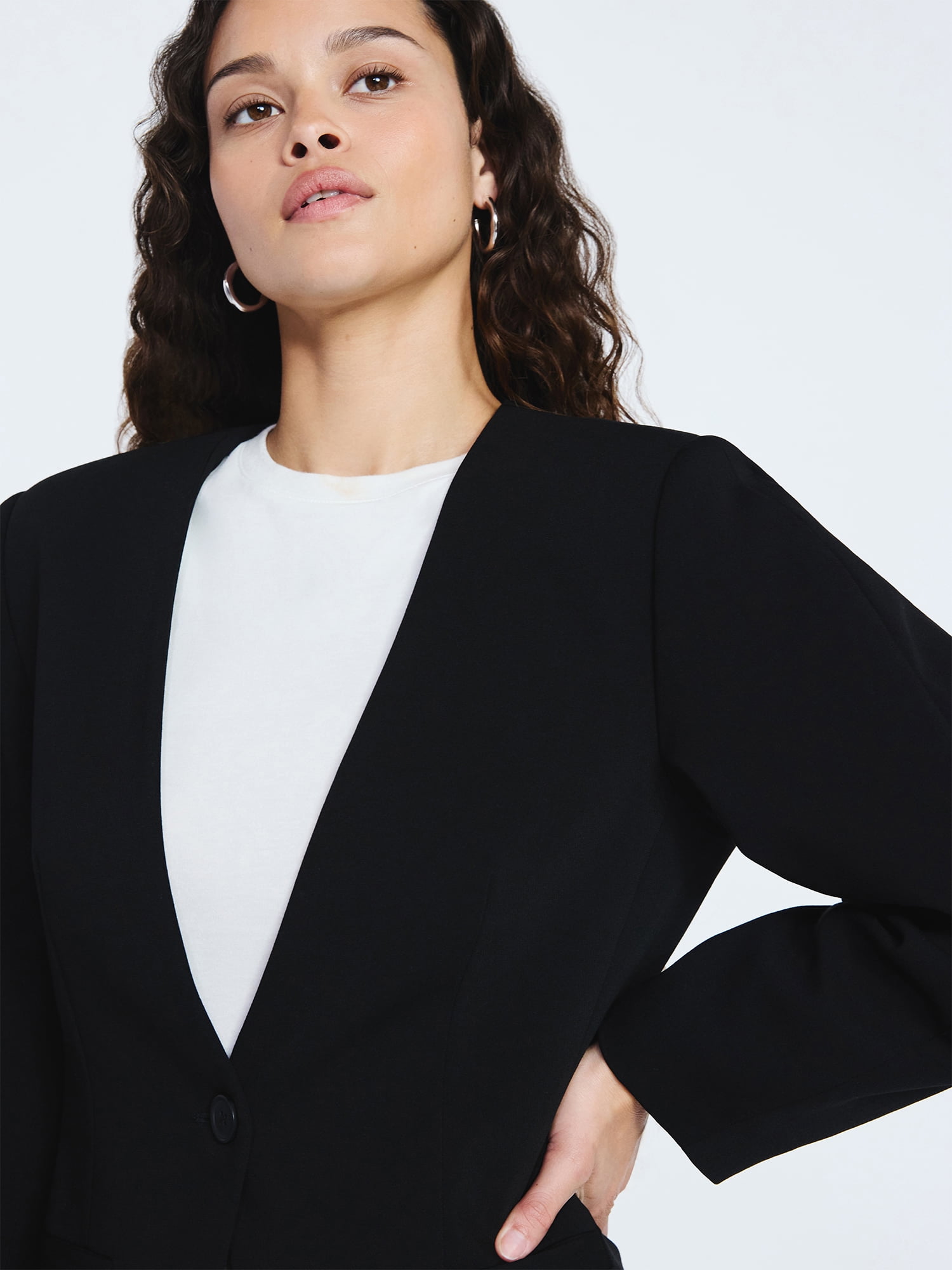 Scoop Women's Barrel Sleeve Blazer, Sizes XS-XXL