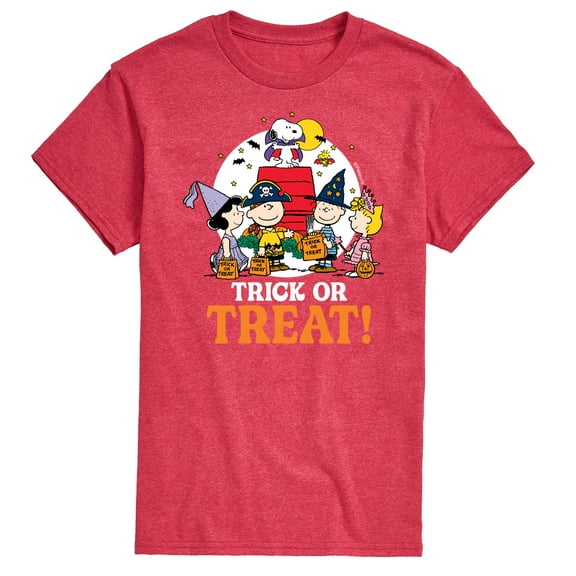 Peanuts - Trick Or Treat Moonlight - Men's Short Sleeve Graphic T-Shirt